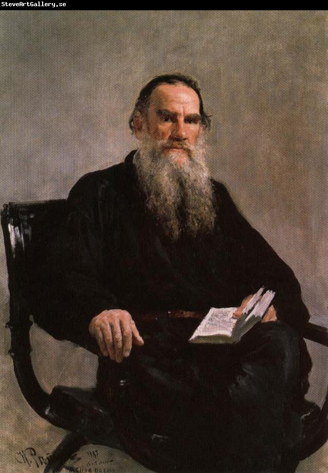 Ilya Repin Portrait of Leo Tolstoy